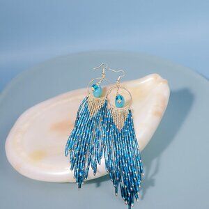 Delicate Fringe Dangle Earrings